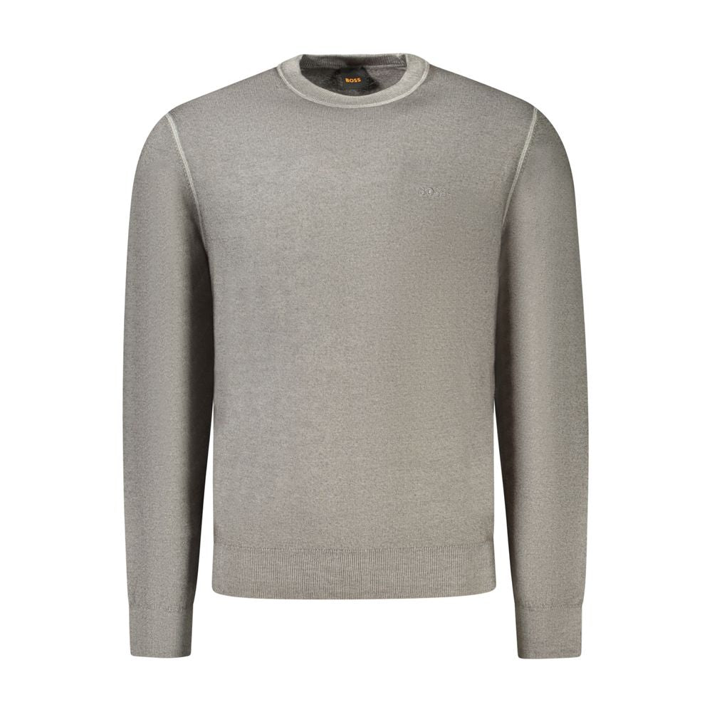 Hugo Boss Grigio Wool Mens Sweater