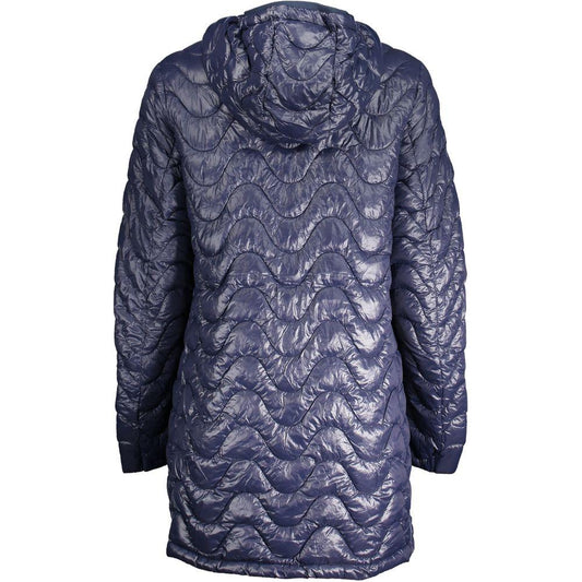 K-WAY Blue Polyamide Jackets & Coat K-WAY Dim Gray