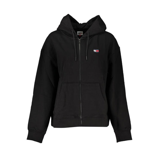 Tommy Hilfiger Black Cotton Sweatshirt Tommy Hilfiger