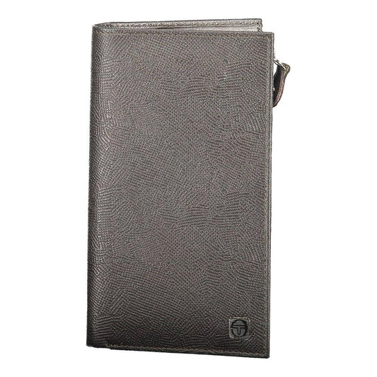 Sergio Tacchini Brown Leather Men Wallet Sergio Tacchini Dim Gray