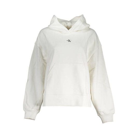 Calvin Klein White Cotton Women Sweater Calvin Klein Light Gray