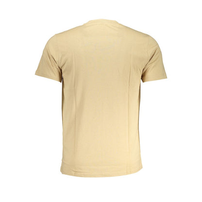 Cavalli Class Beige Cotton Men's T-Shirt