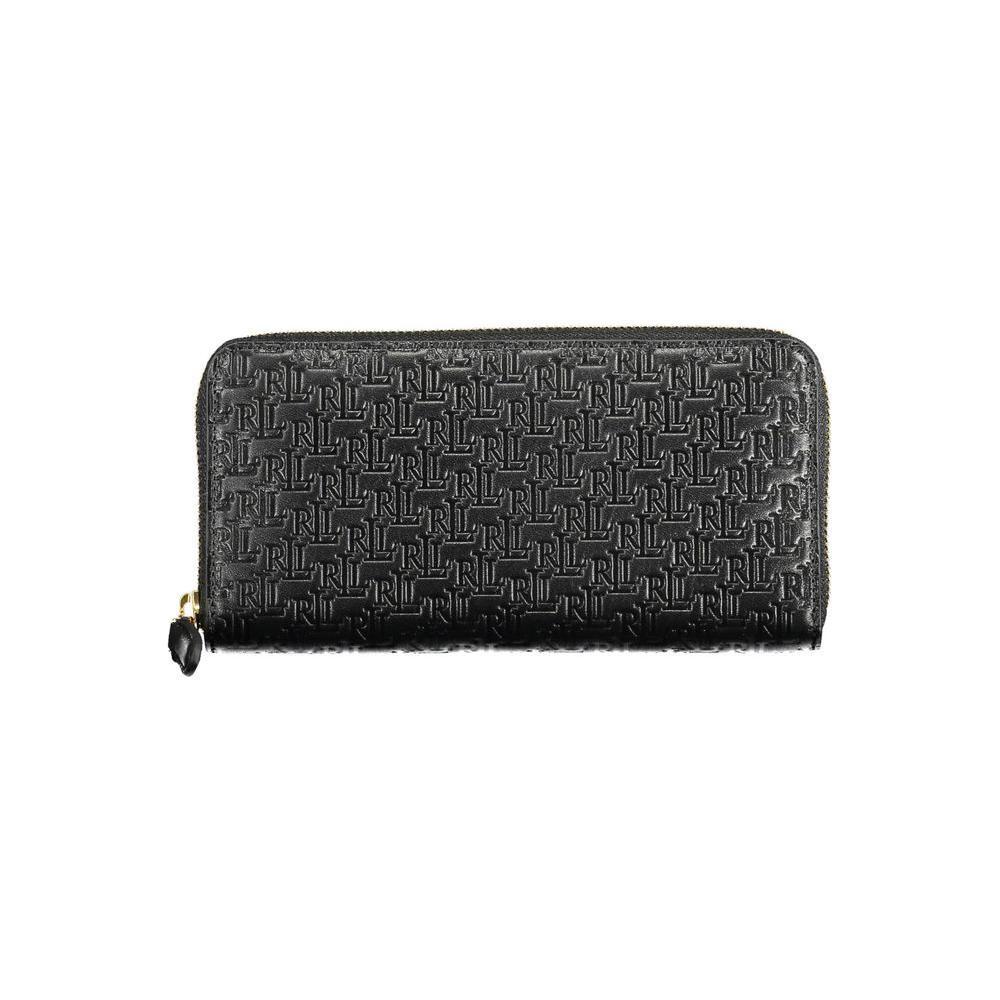 Ralph Lauren Black Leather Women Wallet