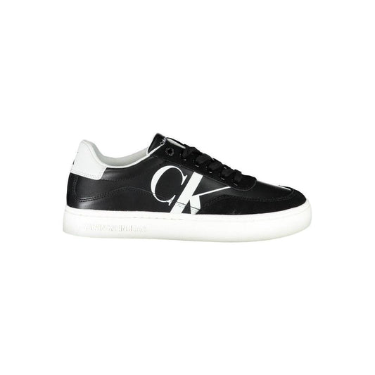 Calvin Klein Sleek Black Lace-Up Sneakers With Contrast Details 1728,67403481248,Black,Calvin Klein,EU39/US9,EU40/US10,EU41/US11,New with tags,Shoes,Sneakers - Women - Shoes,Women,Women - Shoes Calvin Klein CA-26222-EU39/US9