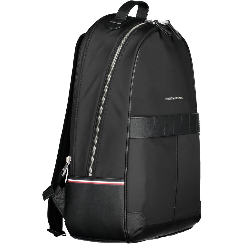 Tommy Hilfiger Black Polyester Backpack Tommy Hilfiger