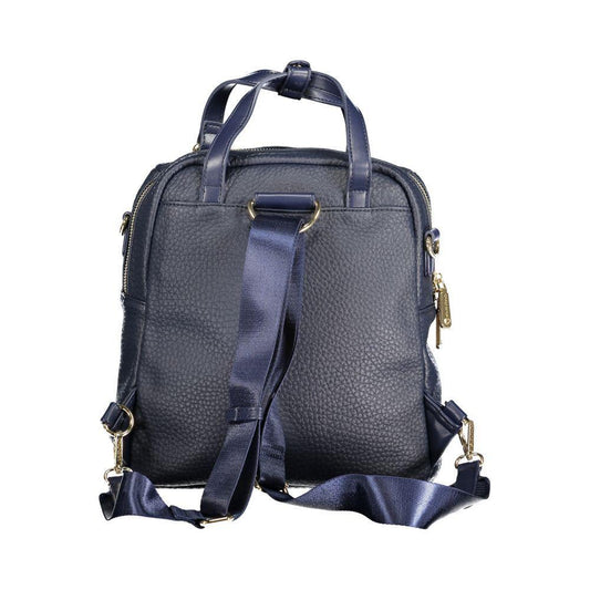Mario Valentino Blue Polyethylene Women Backpack 1728,67403481248,Backpacks - Women - Bags,Bags,Blue,Mario Valentino,New with tags,Women,Women - Bags Mario Valentino VA-33507