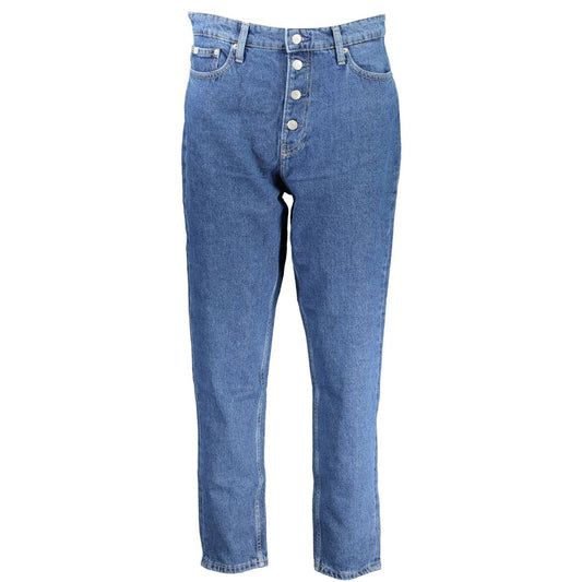 Calvin Klein Blu Cotton Women Jeans 1728,67403481248,Blue,Calvin Klein,Clothing,Jeans Denim - Clothing,Mom Jeans - Jeans Denim - Clothing,New with tags,W25,Women