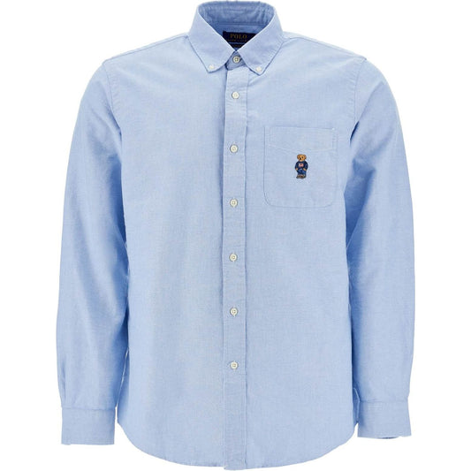 Polo Ralph Lauren light blue cotton shirt with embroidered pocket Shirts Polo Ralph Lauren