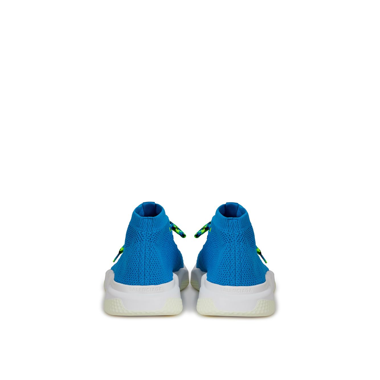حذاء رياضي رجالي من القطن باللون الأزرق الفاخر من Balenciaga