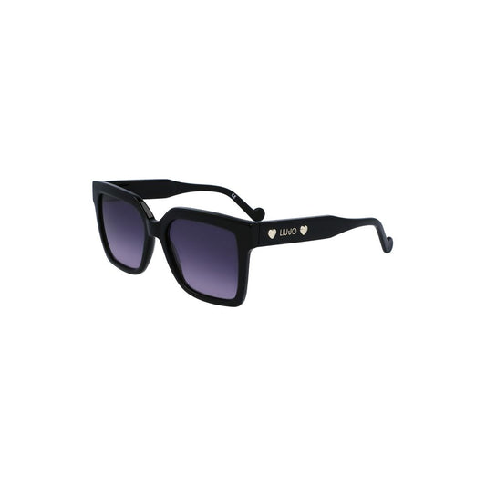 Liu Jo Black Haircalf Women Sunglass