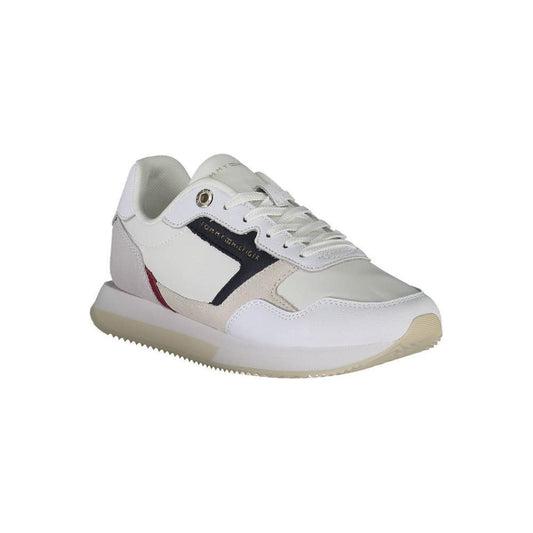 Tommy Hilfiger White Leather Women Sneaker 1728,67403481248,EU37/US7,EU38/US8,EU40/US10,EU41/US11,New with tags,Shoes,Sneakers - Women - Shoes,Tommy Hilfiger,White,Women,Women - Shoes Tommy Hilfiger TO-20369-EU37/US7
