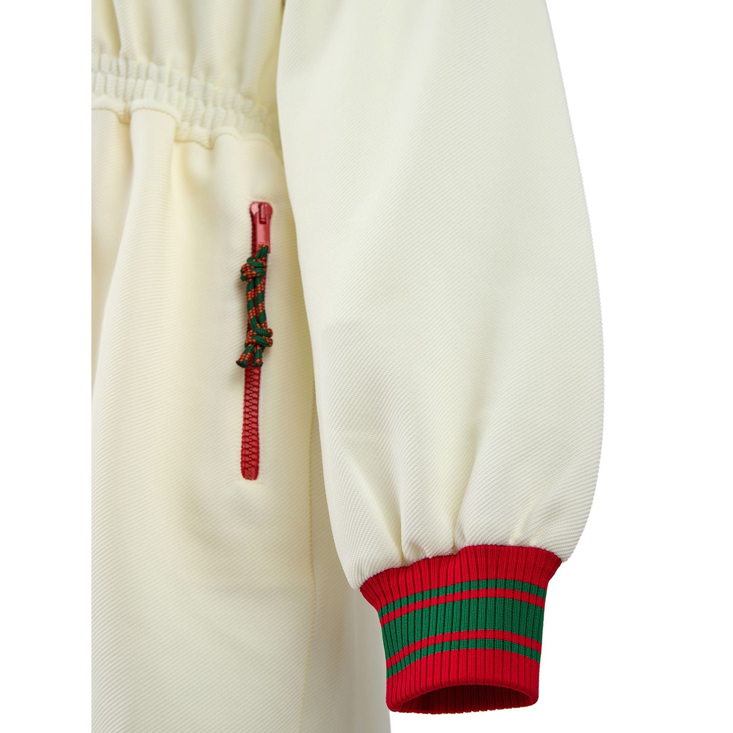 Gucci Cream Polyester Hooded Logo Sweatsuit