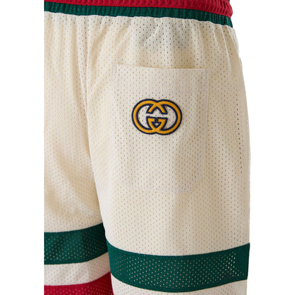Gucci Cream polyester Logo Shorts
