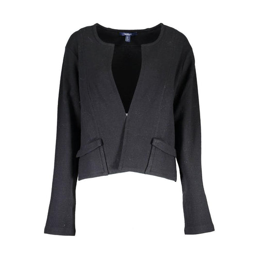 GantGant Black Wool Women Cardigan1728,67403481248,Black,Gant,New with tags,Sweaters - Women - Clothing,Women,XXL