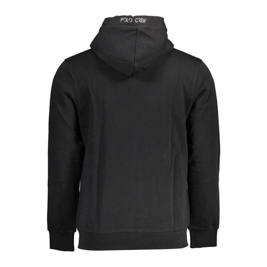 La Martina Black Cotton Men Sweater