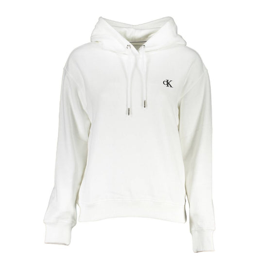 Calvin Klein White Cotton Sweatshirt Calvin Klein