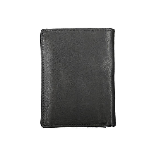BlauerBlauer Elegant Black Leather Dual Compartment Wallet1728,67403481248,Black,Blauer,Men,New with tags,Wallets - Men - Bags