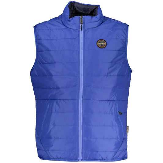 Napapijri Blue Polyester Men Jacket