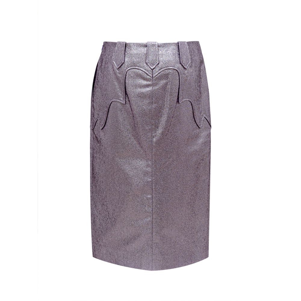 Tom Ford Purple Polyamide Midi Skirt