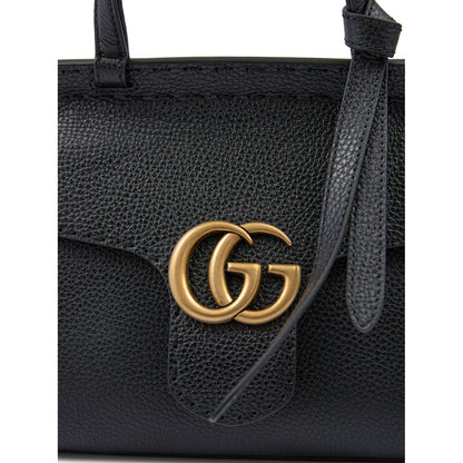 Gucci Black Leather GG Marmont Handbag Gucci