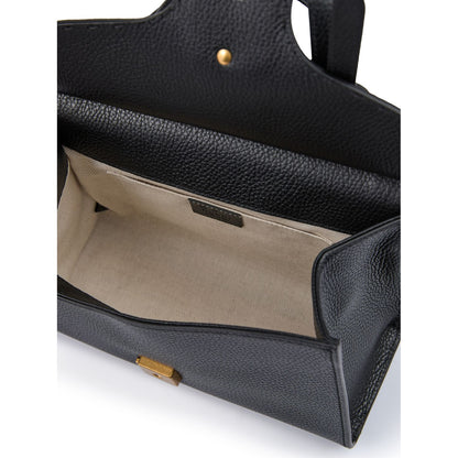 Gucci Black Leather GG Marmont Handbag Gucci