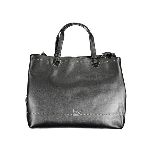 BYBLOS Black Polyurethane Women Handbag BYBLOS