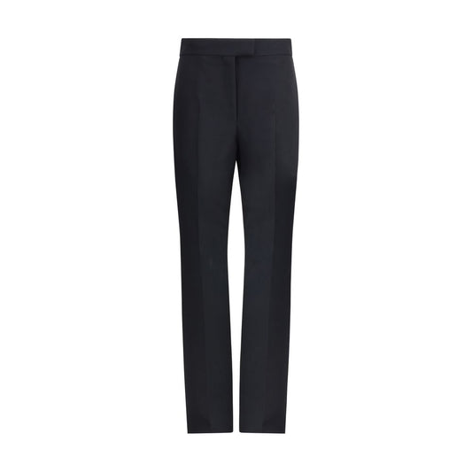 Ferragamo Black Viscose Casual Pants