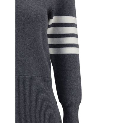 Thom Browne Gray Fleece Wool Sweatshirt