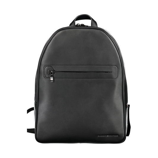 Tommy HilfigerTommy Hilfiger Black Polyester Backpack1728,67403481248,Backpacks - Men - Bags,Black,Men,New with tags,Tommy Hilfiger