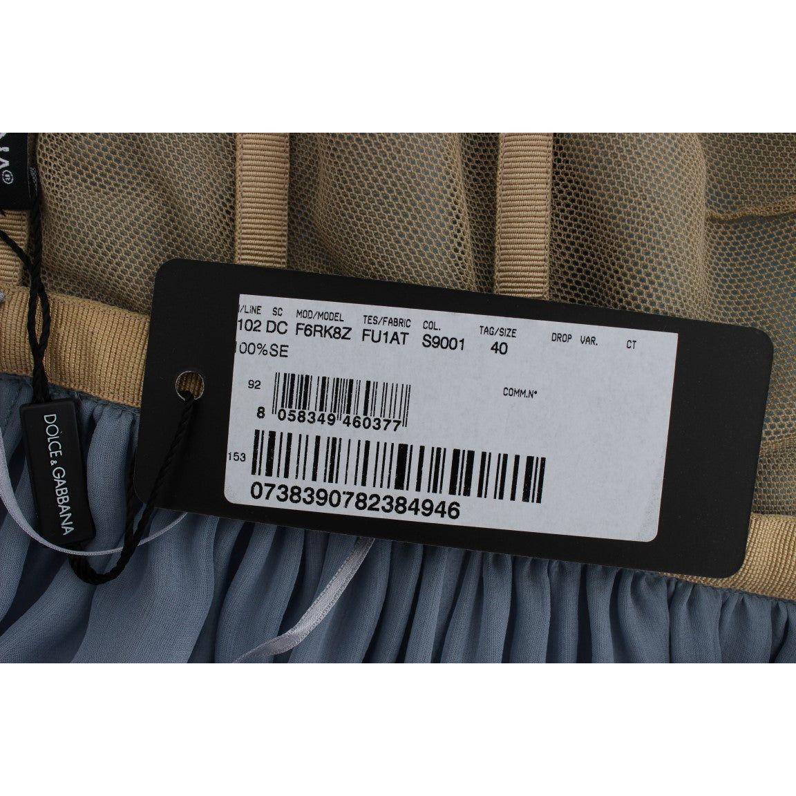 优雅水晶缀饰真丝礼服