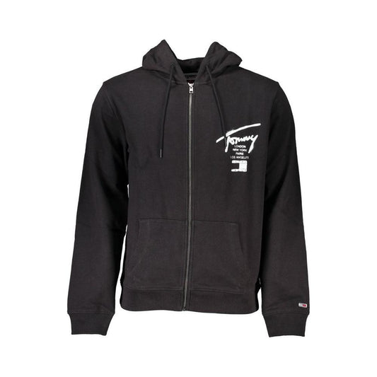 Tommy Hilfiger Black Cotton Men Sweater