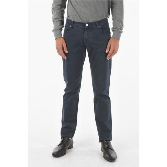 Corneliani ID Stretchy Cotton M ALGA FIX Straight-leg 5-pocket Pants