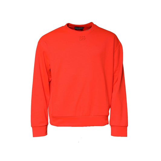 Dolce & Gabbana Orange Polyester DG Logo Sweatshirt Sweater Dolce & Gabbana
