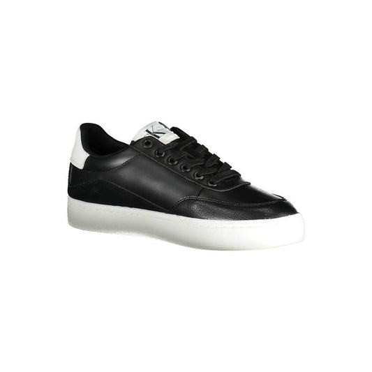 Calvin Klein Black Leather Women Sneaker 1728,67403481248,Black,Calvin Klein,EU36/US6,EU38/US8,EU39/US9,EU41/US11,New with tags,Shoes,Sneakers - Women - Shoes,Women,Women - Shoes Calvin Klein CA-17410-EU36/US6