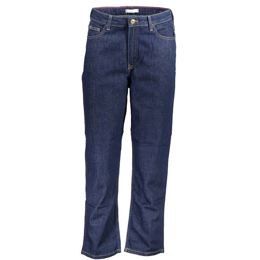 Tommy Hilfiger Blue Cotton Women Jeans 1728,67403481248,Blue,Clothing,Jeans Denim - Clothing,New with tags,Straight-Leg Jeans - Jeans Denim - Clothing,Tommy Hilfiger,W27 | L30,Women