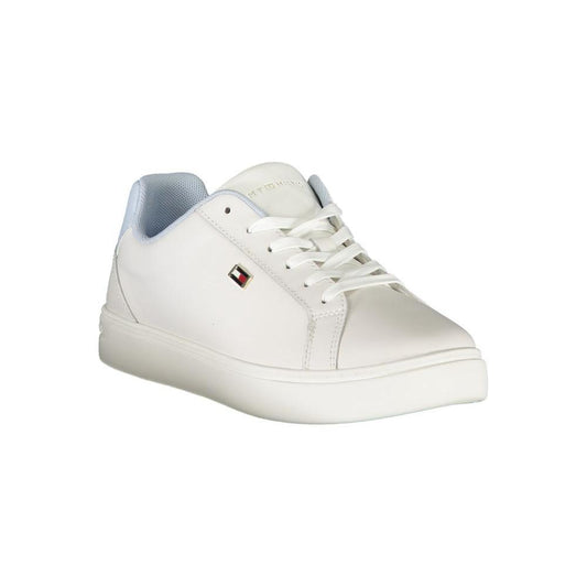 Tommy Hilfiger White Polyester Sneaker 1728,67403481248,EU39/US9,EU40/US10,EU41/US11,New with tags,Shoes,Sneakers - Women - Shoes,Tommy Hilfiger,White,Women,Women - Shoes Tommy Hilfiger TO-29000-EU39/US9