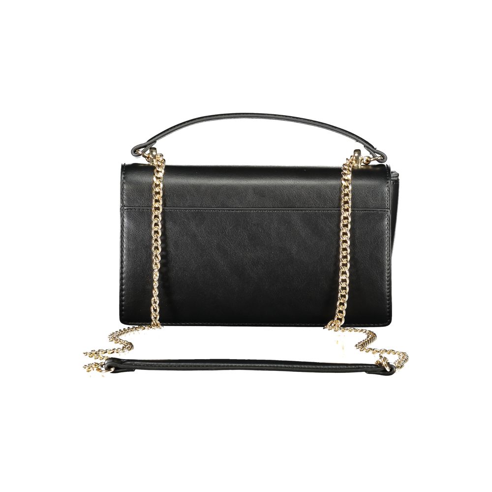 Mario Valentino Black Polyurethane Women Shoulder Bag