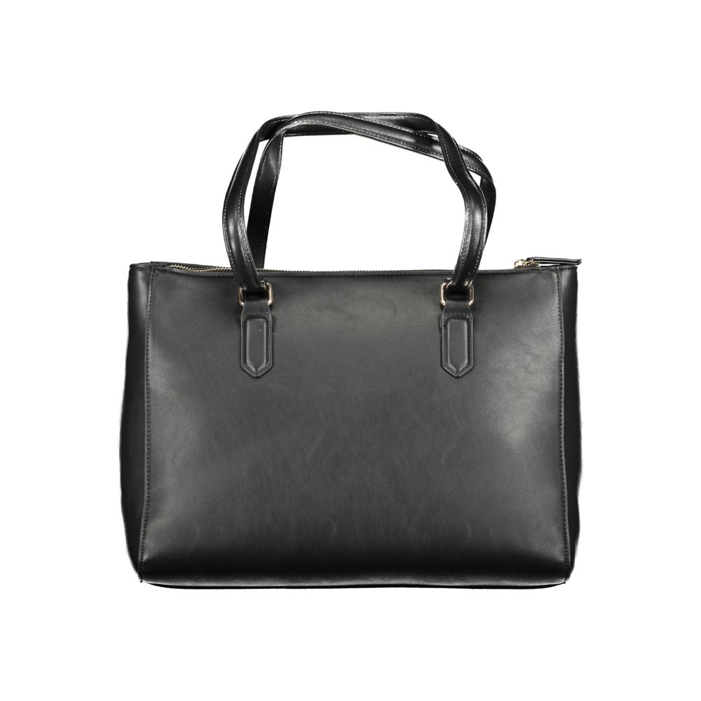 Mario Valentino Black Polyurethane Women Handbag