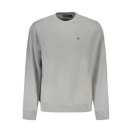 Napapijri Gray Cotton Men's Sweatshirt