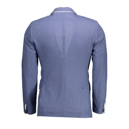 Gant Blue Cotton Men Jacket
