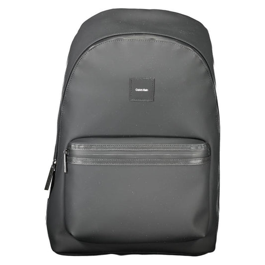 Calvin Klein Black Polyester Men Backpack