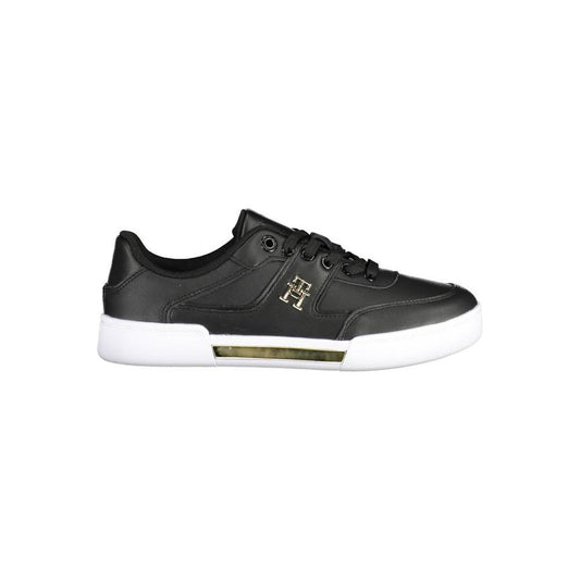 Tommy HilfigerTommy Hilfiger Black Leather Women Sneaker1728,67403481248,Black,EU36/US6,EU38/US8,EU39/US9,EU40/US10,EU41/US11,New with tags,Sneakers - Women - Shoes,Tommy Hilfiger,Women