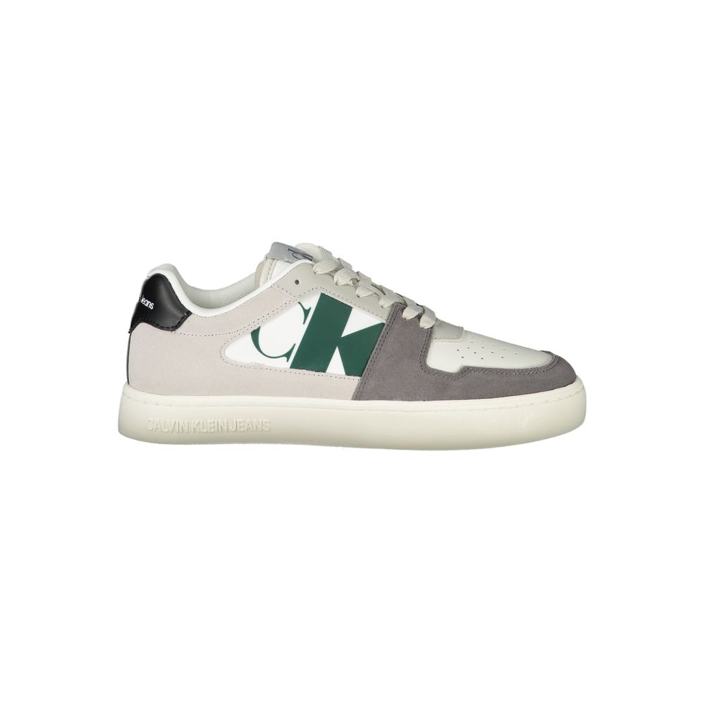 Calvin Klein White Polyester Men Sneaker 1728,67403481248,Athletic - Sneakers - Shoes,Calvin Klein,EU40/US7,EU41/US8,EU42/US9,EU43/US10,EU44/US11,EU45/US12,Men,New with tags,Shoes,Sneakers - Shoes,White