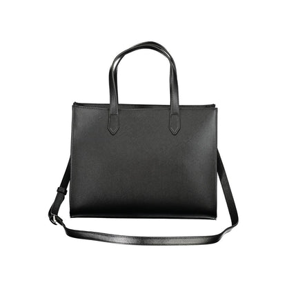 Mario Valentino Black Polyurethane Women Handbag