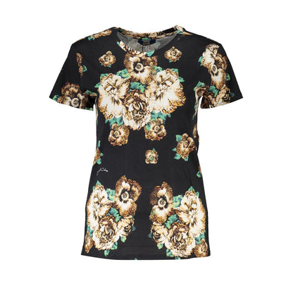 Cavalli Class Black Cotton T-Shirt Cavalli Class