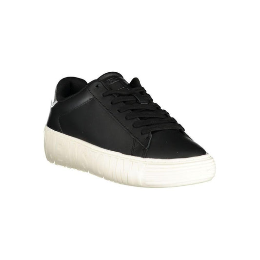 Tommy Hilfiger Black Leather Women Sneaker 1728,67403481248,Black,EU36/US6,EU37/US7,EU38/US8,EU39/US9,EU40/US10,New with tags,Shoes,Sneakers - Women - Shoes,Tommy Hilfiger,Women,Women - Shoes Tommy Hilfiger TO-25023-EU36/US6