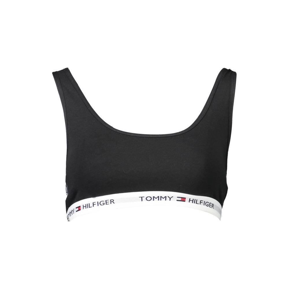 Tommy Hilfiger Black Cotton Women's Sports Bra
