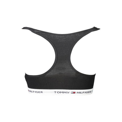 Tommy Hilfiger Black Cotton Women's Sports Bra