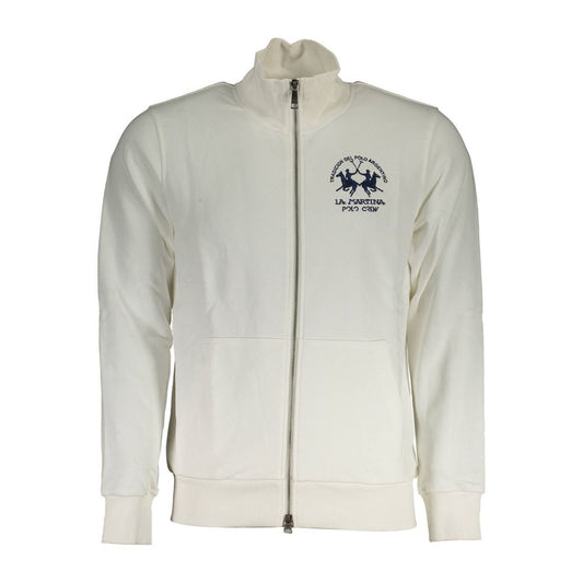 La Martina Bianco Cotton Mens Sweatshirt