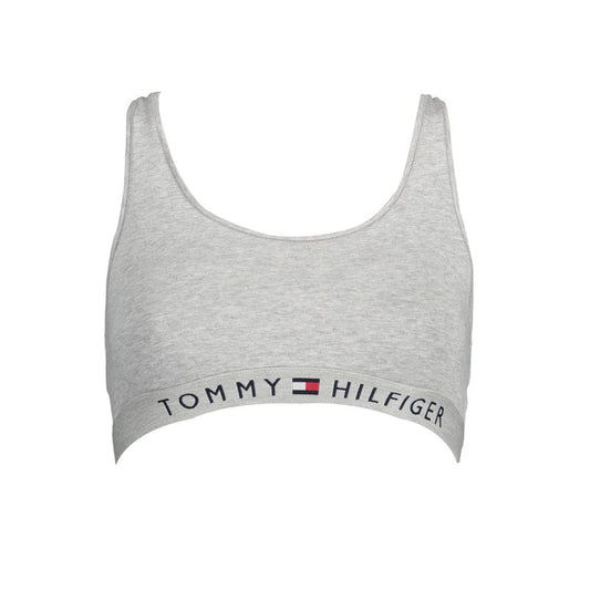 Tommy Hilfiger Grigio Cotton Women's Sports Bra